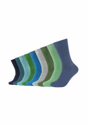 CAMANO Socken 9er Pack comfort mit Bio-Baumwolle bijou blue