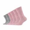 CAMANO Kindersocken ca-soft 6er Pack chalk pink melange