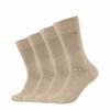CAMANO Socken ca-soft 4er Pack sand melange