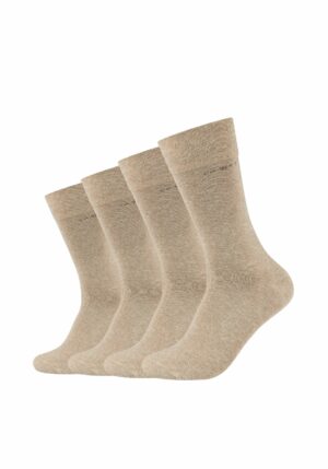 CAMANO Socken ca-soft 4er Pack sand melange