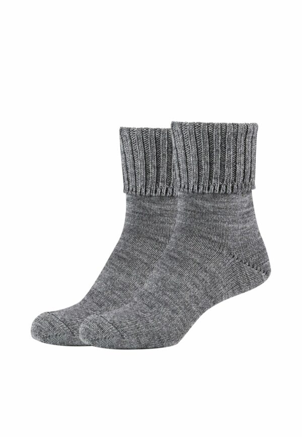 CAMANO Socken mit Wollanteil für Damen 2er Pack grey