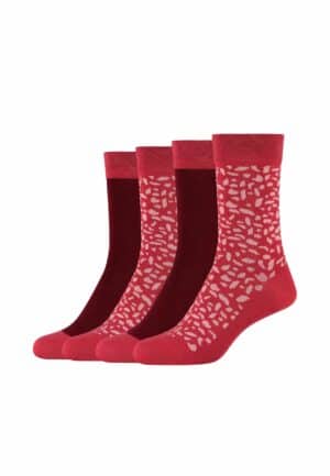 CAMANO Socken ca-soft crazy dots 4er Pack rose wine