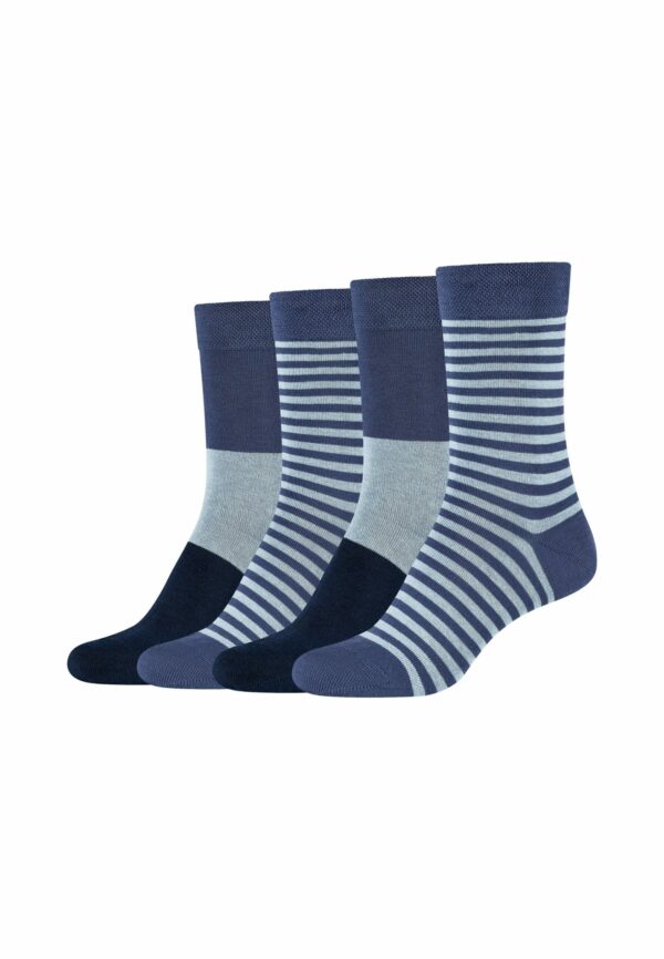 CAMANO Socken ca-soft stripes 4er Pack captains blue