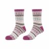CAMANO Socken Cosy Double Layer Winter 2er Pack damson