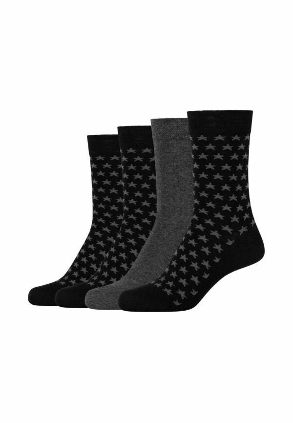 CAMANO Socken ca-soft stars 4er Pack black