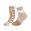 CAMANO Socken sustainable cosy in Box 4er Pack taupe