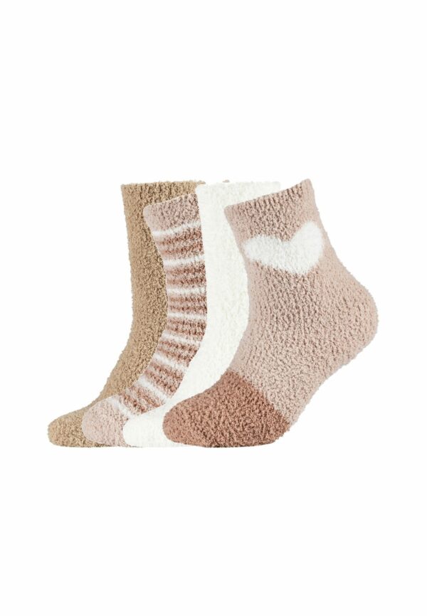 CAMANO Socken sustainable cosy in Box 4er Pack taupe