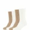 CAMANO Socken mit Recycled Polyester Cosy 4er Pack taupe