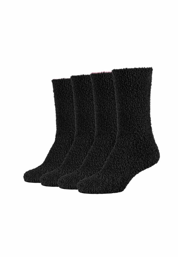CAMANO Socken mit Recycled Polyester Cosy 4er Pack black mix