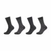 CAMANO Socken ca-soft stripes 4er Pack anthracite melange