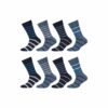 CAMANO Kinder Socken ca-soft gestreift 8er Pack blue