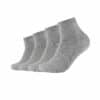 CAMANO Kurzsocken ca-soft mit Bio-Baumwolle 4er Pack light grey melange