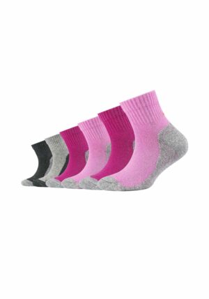 CAMANO Kinder Funktions-Kurzsocken Pro Tex 6er Pack fuchsia