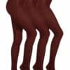 CAMANO Feinstrumpfhose pepita 60 DEN 3er Pack wine red