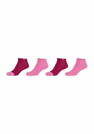 CAMANO Sneakersocken ca-soft hearts 4er Pack phlox pink