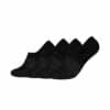 CAMANO Füßlinge invisible ca-soft Bio-Baumwolle 4er Pack black