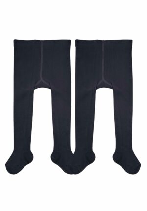 CAMANO Kinder Strumpfhose mit Bio-Baumwolle 2er Pack navy