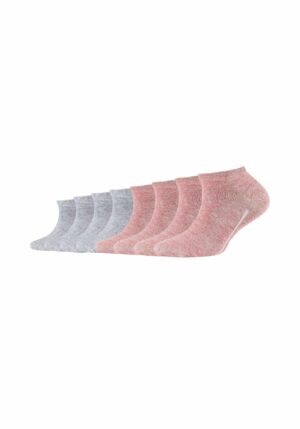 CAMANO Kinder Sneakersocken ca-soft Bio-Baumwolle 8er Pack chalk pink melange