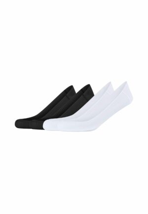 CAMANO Füßlinge Invisible 4er Pack black white