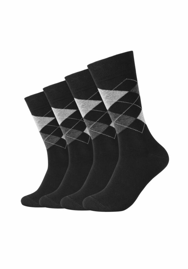 CAMANO Socken ca-soft classic Argyle 4er Pack Grey