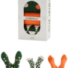 CHEERIO* Socken TREES & BALLS 3er Pack mit Geschenkbox blood orange mix