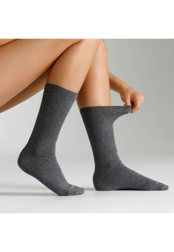 CAMANO Socken Comfort Plus Diabetiker 4er Pack Grey