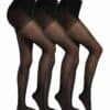 CAMANO Feinstrumpfhose Compression&Active 80DEN 3er Pack black