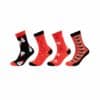 Fun Socks Socken organic cotton Christmas in Box 4er Pack mars red