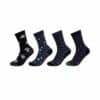 Fun Socks Socken organic cotton Christmas in Box 4er Pack medieval blue