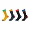 Fun Socks Socken Motifs Graphics 4er Pack ceylon yellow