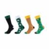 Fun Socks Socken Motifs Graphics 4er Pack green mix