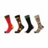 Fun Socks Socken Motifs Graphics 4er Pack lambs wool