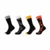 Fun Socks Socken Motifs Graphics 4er Pack black