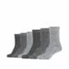 mustang Socken mit Bio-Baumwolle 6er Pack grau