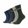 mustang Socken mit Bio-Baumwolle 6er Pack four leaf green