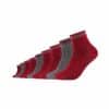 mustang Kurzsocken mit Bio-Baumwolle 6er Pack rio red