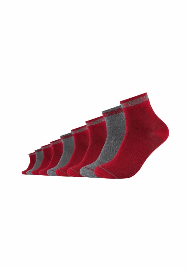 mustang Kurzsocken mit Bio-Baumwolle 6er Pack rio red