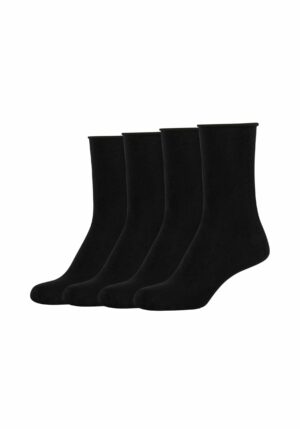 s.Oliver Socken Silky Touch 4er Pack black