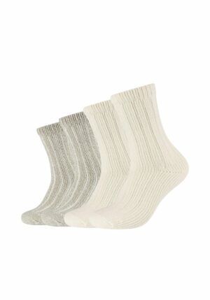 s.Oliver Kuschel-Socken Hygge 4er Pack offwhite