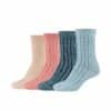 s.Oliver Kuschel-Socken Hygge 4er Pack stone melange + confetti
