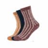 s.Oliver Socken hygge rib in Box 3er Pack syrah