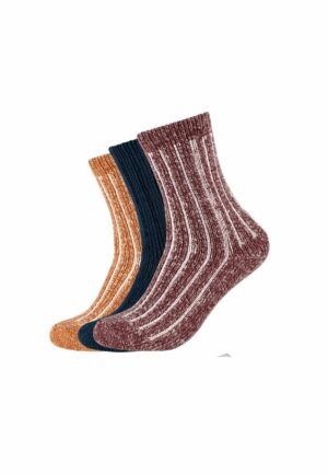 s.Oliver Socken hygge rib in Box 3er Pack syrah