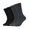 s.Oliver Ripp-Socken Essentials 4er Pack anthracite melange