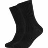 s.Oliver Socken hygge cashmere  2er Pack black