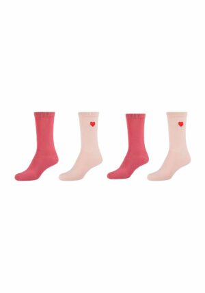 s.Oliver Socken silky touch rib 4er Pack peachskin