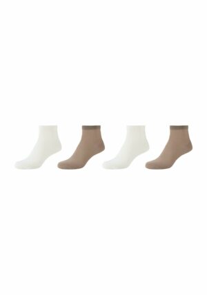 s.Oliver Kurzsocken originals mesh mit Bio-Baumwolle 4er Pack sand