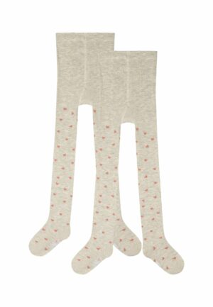 s.Oliver Kinderstrumpfhose originals organic patterned 2er Pack birch melange