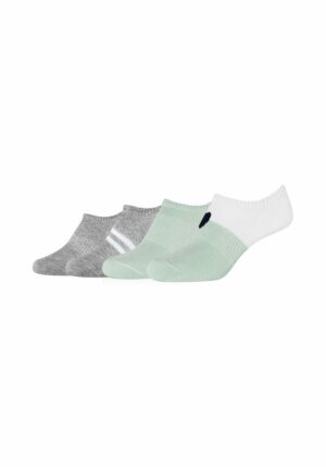 s.Oliver Sneakersocken gerippt 4er Pack silt green