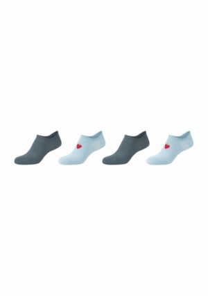 s.Oliver Sneakersocken silky touch rib mini 4er Pack angel falls