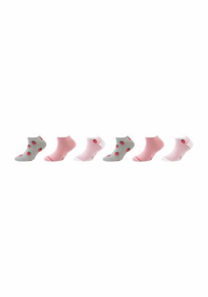 s.Oliver Kinder Sneakersocken originals Bio-Baumwolle Fruit 6er Pack sea pink